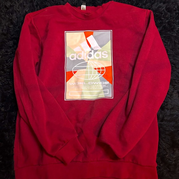 Maroon Adidas Sweatshirt - Picture 1 of 1
